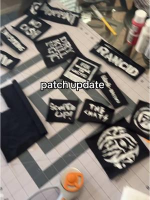 quick update before tiktok is gone again #patches #DIY #punk #hardcore #ska #skapunk #custompatches 