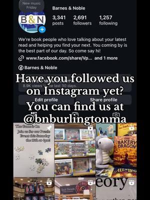 Did you know you can follow us on Instagram too? You can find us at @bnburlingtonma and keep up to date with everything we have going on in the new year!  #findusandfollow #instagram #likeshareandfollow💋 #bn #bninstagram 