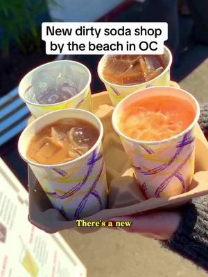 Tiktok is back?? Okay The Kickstand in Newport Beach, California is a new dirty soda shop in OC #soda #dirtysoda #creamsoda #sodas #drinks #newportbeach #desserts #thebeach #oc #FoodTok 