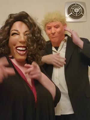 Trump and Kamala sing it up. #allthingsweird #darktiktok #horror #creepypasta #trump #kamala 