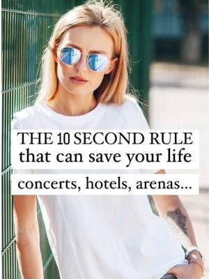 ⚠️The 10 Second Rule - This tip can save your life! #situationalawareness #streetsmart #safety #safetytips #beaware #safetytraining #safetyfirst #staysafeeveryone #staysafe #publicsafety