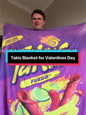 Is the Takis Blanket a perfect Valentine’s Day gift or nah?😍 #takisblanket #valentinesdaygift #giftforvalentinesday #blanket 