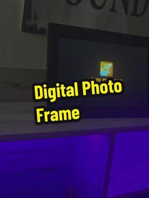 This probably one of the dopest items I've found on TT... it's plays videos with sound as well!!  #digitalphotoframe #bluframe #photoframe 