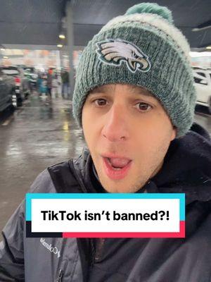 TikTok is still here! The Eagles are about to play for the spot in the NFC Championship Game. Life is good!! #gobirds #flyeaglesfly #eaglesgame #eaglesnation 