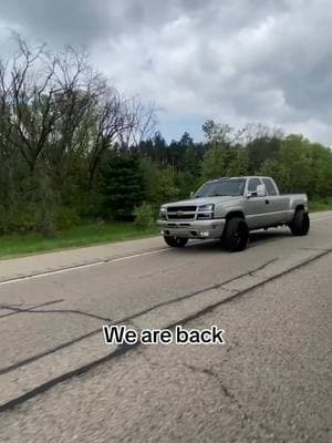 The nightmare is over #chevy #fyp #silverado #perfectionwheels #14wides #quadrasteer #trucksoftiktok #dropstarwheels #gm 