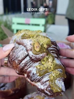 Botanical pastries!! 🥐 🌿🌸 📍Le Dix-Sept | 455 Carolina St  Pastries ordered: *Cannelé *Orange Blossom Pistachio Croissant *Rose Lavender Bonjour Bun *Matcha Ruby Chocolate Cookie *Speculoos Chocolate Escargot Bun *Passion Fruit Almond Tart *Luna Buckwheat Brownie #botanicalpastries #botanicalinspired #botanicalbaking #botanicalgarden #flowerpastry #flowerpastries #ledixsept #pastryshop #pastryshopsf #bakeryshop #bakeryshopsf #pistachiochocolate #pistachiocroissant #cannele #frenchpastry #frenchpastries #frenchbakery #sffoodie #sffoodspots #potrerohill #potrerohillsf #pastriesinsf #bayareafoodie 