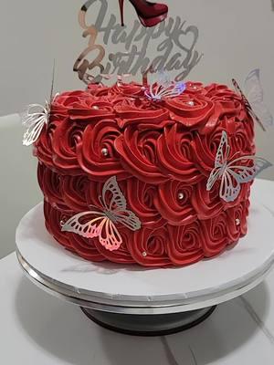 #backtotiktok #lovetiktok💗 #rosetta #redcake #butterfly #butterflies🦋 #Cake #red 