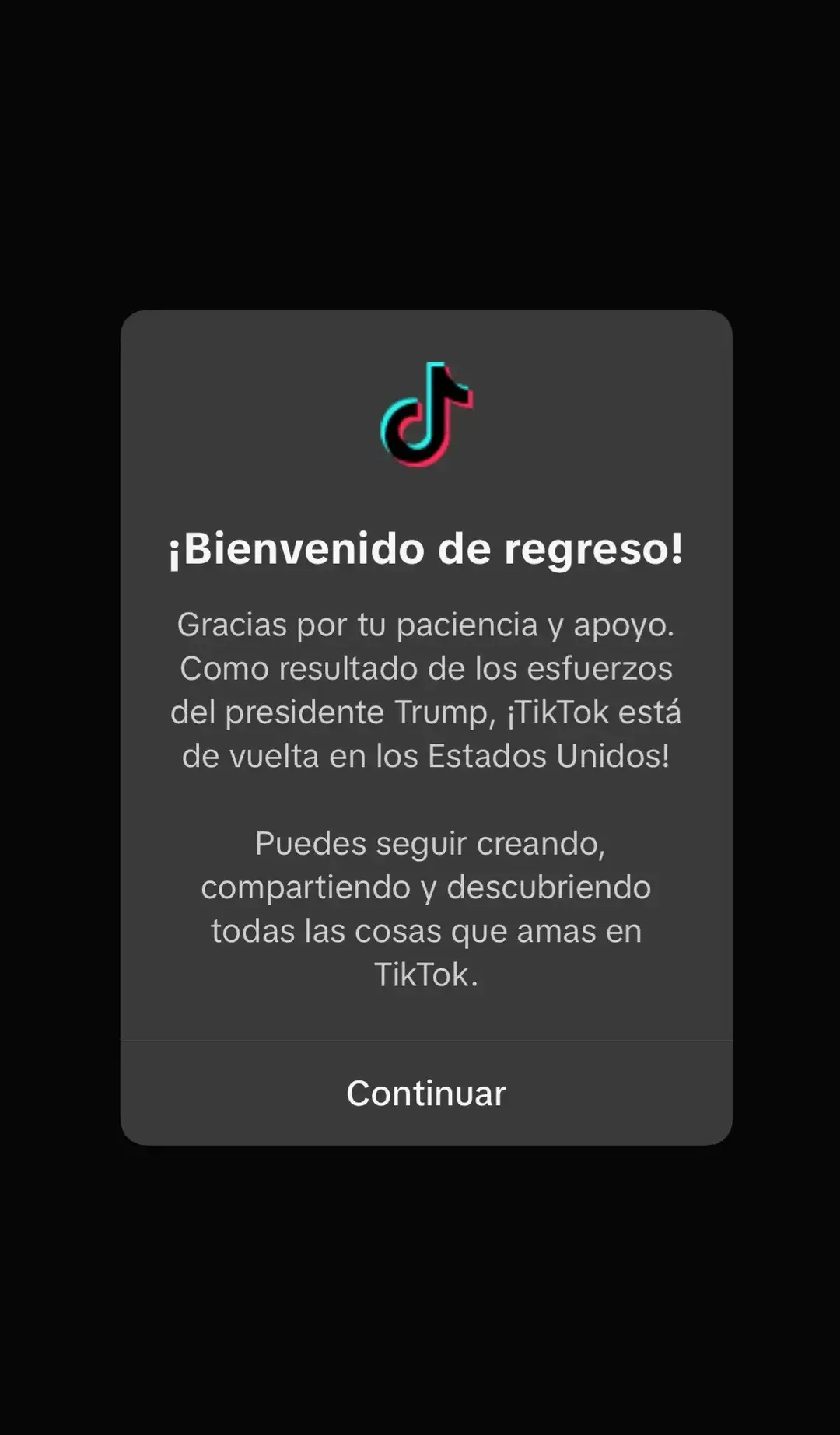 Hemos vuelto 🥳😍 #foryourpage #hemosvuelto #viraltiktok 