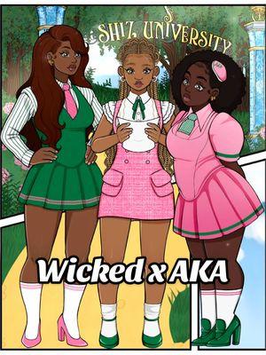 Now that TikTok is back!! AKA s in the Wicked universe • art by: @Breanna Chambers 🩷💚 #aka #wickedmovie 