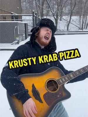 KRUSTY KRAB PIZZA  #krustykrabpizza #krustykrab #spongebob #spingebobsquarepants #nirvana #kurtcobain #smellsliketeenspirit #tiktokban #comeasyouare #aliceinchain #laynestaley #grunge #alternaterock #guitartok #singing #cover #somethingintheway 