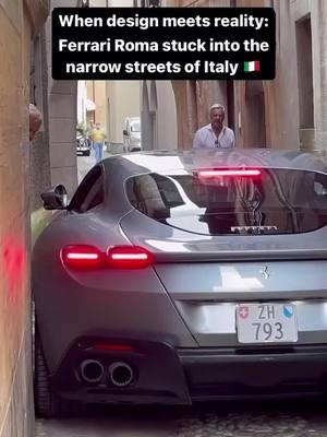 I would love to know how this happened 😅 📍Italy #exploringitaly #italy #italia #igersitalia #ferrari #luxurycar #italytravel 