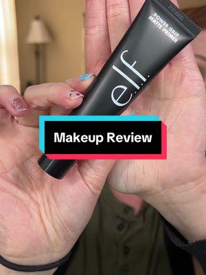 Trying out the @e.l.f. Cosmetics power grip matte primer #elfcosmetics #matteprimer #powergripmatteprimer #makeupreview #makeupprimer 