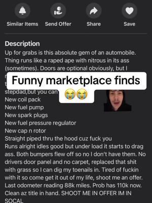 “Cause f*ck you” 😭 #fyp #greenscreen #carsoftiktok #marketplacefinds #viral #marketplacefind #foryou #carslover #marketplace #fbmarketplace #carsoftiktok #striker 