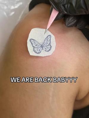 They couldn’t keep us away!!  Drop me some 🎉🎉🎉🎉 below 👇🏼👇🏼👇🏼 if you’re back with me  #tiktokban #wearebacktiktok #wearebackagain #makeithappen #finelinetattoos #butterflytattoo #concordtattoos #charlottetattoos 