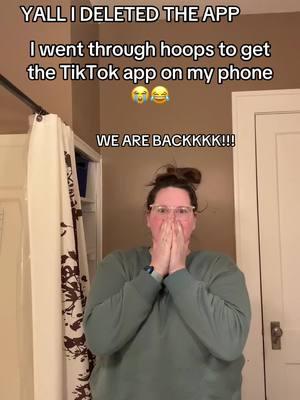 WE ARE FREAKING BACKK!!!  #tiktoksback #wereback #thankyoutrump #maga #fyp #viral 