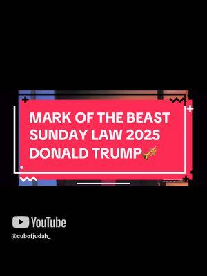 #sundaylaw2025 #sundaylaw #bluelaws #markofthebeast #donaldtrump #popefrancis #vatican #usa🇺🇸 #endtimetiktok #endtimetopics #endtime #endtimes #endtimesprophecy #endtimescoming #theend #end #theendisnear #theendishere #endtimesigns #endtimesoldier #endtimesign #lastdays #jesusiscomingsoon #jesusiscoming #endtimeministry #endtimeproductions #endtimenews #endtimemessage #endtimemadness #endtimemessagebeliever #christiannews #christianendtimes #2021 #2025 #2028 #timeisrunningout #endtimewatchman #endtimewatchmen #endtimewarrior #endtimewarriors #endtimeteacher #endtimeprophecy