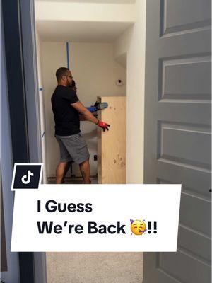 I guess we’re back TikTok 🤷🏾‍♀️!! #diyhomeprojects #diyhomeimprovement #diyhome #diycouple 