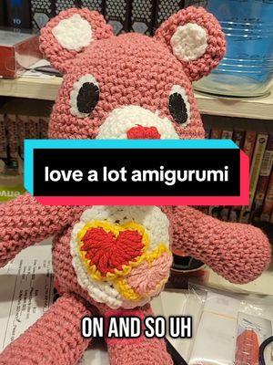 I love a good care bear fr #plushie #carebear #seifersstitches #crochet #crochetpattern #amigurumipattern #crochetemall #amigurumi #lovealot #lovealotbear 