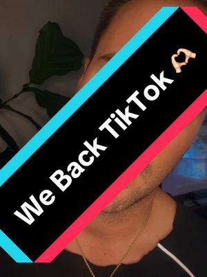 WE BACK BITCHES 🫶🏻 #welcomeback #webackbaby #weback #welcomebacktiktok #tiktok #timcotton #fyp #fypシ #viral #shitdamnamighty #blessyourheart #northcarolina #greenvillenc #dontleaveme 