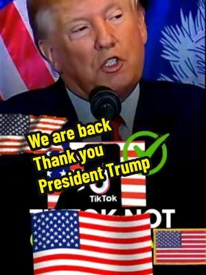 #tiktoc #trump2025january20th#thankyoutiktok #thankyoupresidenttrump 