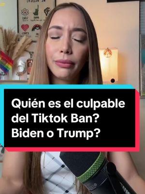 Si estás minimizando el papel de Biden en la prohibición de Tiktok y estás culpando al tipo que hasta mañana apenas es el presidente electo, tengo para decirte que te convertiste en lo que llevas años criticando: una persona tan partidista que es incapaz de criticar los errores de su partido político.  No creo que alguien deteste a Trump más que yo.  El hecho de que Trump tomará el crédito de salvar la plataforma que me cambió la vida es una pesadilla. Pero Trump nunca hubiera tenido que salvar Tiktok si Biden no lo hubiera prohibido. Tiktok no tendría que buscar un comprador y lamerle las botas a Trump si Biden no hubiera firmado esa ley.  Si alguien de derecha como Elon Musk termina comprando Tiktok y arruinándolo como lo hizo con Twitter, también será Biden el único responsable. Fueron en contra de la única plataforma donde los Demócratas éramos más y teníamos más influencia. Así que lo que sea que suceda, Biden será el responsable. Y aunque Trump salve Tiktok: F*ck that puto! #trump #maga #biden #tiktok #tiktokban #meta #culpable #heidytorr #latina #latino #politica #maga2024 #trump2024 #educateconheidytorr #informateconheidytorr #heidytorr #culto #razonamiento 