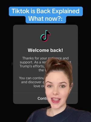 Here’s what happened and why the app is back for everyone confused! I have my own thought about why this is happening but I’ll let you guys make your own judgement. #tiktokban #tiktok #biden #trump #newswithcami