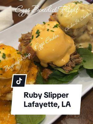 Hands down our new brunch spot in Lafayette! Check them out at 4701 Ambassadors Caffrey Pkwy. My top picks: the Lavendar Paloma & the Eggs Cochon. Where should we go next? #brunch #lafayette #lafayettelouisiana #breakfast 