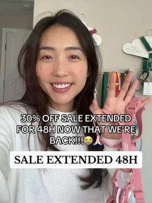 NEVER BEEN SO HAPPY TO BE BACK WITH YALL😭 Sale extended for 48H on Tik Tok Shop to celebrate!!🙏🏻 *Sale excludes our treat pouch but 30% off everything else!! #werebackagain #dogsmallbusiness #dogharness #dogharnesses #dogsoftiktok #dogfinds #tiktokshopfinds #smallbusinesstiktok #dogharnesssmallbusiness 