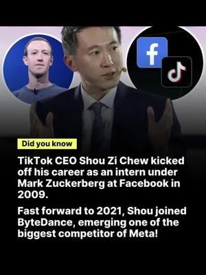 Shou Zi Chew was an intern at facebook but now is the big man at Byte dance. #shouzichew #fyp #shouzichewceooftiktok #kartel #shouzichewedit #bytedance #fyf #bytedanceparentcompany #tiktok #facebook #markzukerberg #tiktokisbackagain #aaronpierre #cmr #crissy #tiktokisback #trumpsavetiktok #usainbolt #jacket #paternityfraud #tiktokbanned #tiktokbannedusa 