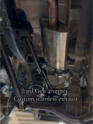 TRD headers ➡️ High flow cat ➡️ 14” resonator ➡️ Borla muffler  #3rdgen4runner #stainlessexhaust #borlaexhaust #4runner #toyotatacoma #trdoffroad 