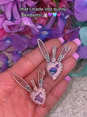 I guess we’re back?!?! In celebration, here’s an old video of my galaxy opal bunny design! 🐰🌈💖 I only have supplies to make 1 more + not sure if I can get more of these stones this year so snag her up ✨ #wirewrapping #wirewrap #wirewraparist #handmade #wirewrapbunny #bunnypendant #bunnyjewelry #wirewrapbunny #wirewrappedbunny #wirewraprabit #wirewrapped #bunnypendant #bunnynecklace #bunnyjewelry #crystals #crystaljewelry #opal #opals #opaljewelry #uniquejewelry 