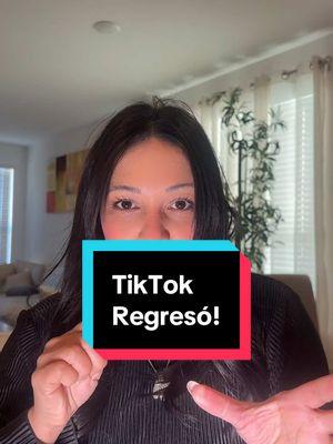 Volvimos y seguimos por aquí ! Me confirmas que si estás viendo este videoooo!????  #backtiktok  #tiktok #tiktokvolvio 