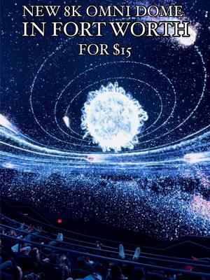 This new, 8K Omni dome is $15 to enjoy a show and is the perfect family friendly activity. You need the Fort Worth Museum of Science and History 🪐 The Fort Worth Science and History Museum launched a new 75 foot dome in partnership with @Cosm ✨ They are the same people who brought you the 3-story dome in GRANDSCAPE that is perfect for Game Day. This dome in Fort Worth shows family friendly films that are educational but also visually stunning! I saw Orbit which is a traveling view of our Milky Way from the perspective of an astronaut. Visually it was amazing and you wouldn’t realize you were learning something educational at the same time. Tickets are $15 for adults & $12.50 for children and they have multiple screenings a day with a few different film options. This is great if you’re looking for an affordable activity in Fort Worth 💸 and it’s good for all ages! 📍Find this in the Cultural District in FW ✨ #fortworth #thingstodoindallas #visitfortworth #sciencemuseum #cosm #texas #familyfriendly #affordableactivities #datenightideas 