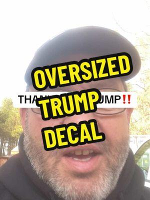 Isn’t it great that TikTok is back! Get you an oversized TRUMP DECAL! #trump #trumpsavedtiktok #china #fyp #banthegovernment #censorship #maga #ttshop 