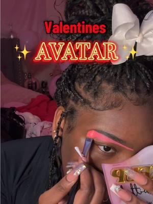 the literal cutest 🥹😍#life_witheb #valentines #valentinesavatar #valentinesdaymakeup #ValentinesDay #creativemakeup #baseroutineblackgirl #GRWM #domymakeupwithme 