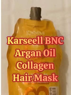 Karseell BNC Argan Oil  Collagen Hair Mask  @Karseell Official  💛❤️💙 #Karseell #Callagen  #ArganOil  #HairMask  #haircare  #AfroHair 