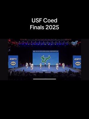 USF Coed Finals 2025!  I do not own rights to this music.  #ucanationals #uca2025 #usfbulls #usfcheer 