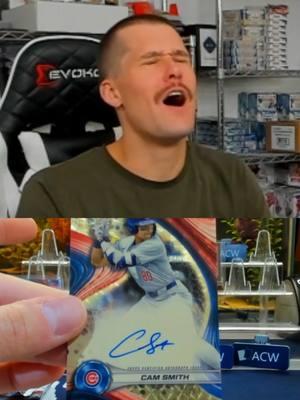 🌟 CAM SMITH 1/1 SUPERFRACTOR AUTO! 🌟 Just pulled this jaw-dropping one-of-a-kind masterpiece from 2024 Bowman’s Best! The ultimate chase card for one of baseball’s rising stars—absolute fire for collectors. 🚀 Who’s ready to chase more super hits like this? 💥 Join our next live break and see what treasures await! 💎#acwcards #sportscards #baseballcards #toppsbaseball #rookiecard #rookieauto #bowmansbest #1of1