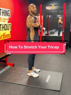 How to stretch your tricep #stretch #nothinggetsdonewithoutaction #tricep 