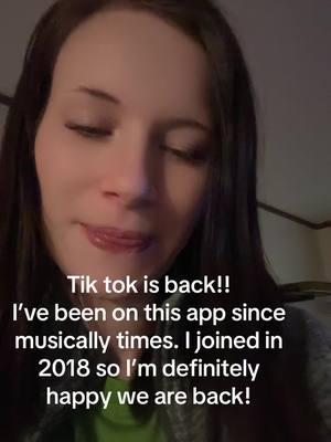 Even though it was less than a day I have to say I’m so happy to be back on TikTok #missedyou #tiktok #lovethisapp #updatescomingsoon 