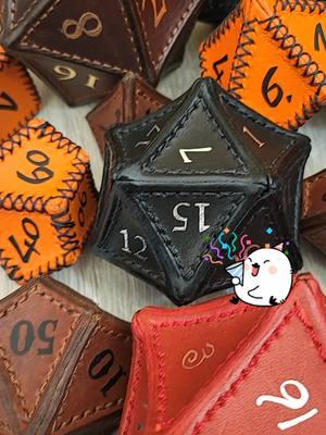 Can't keep a good thing down. #leatherdice are back! #leatherd20 #SmallBusiness #customdice #dicesets #d20 #handmadedice #dicemaker #ttrpgdice #dnddice 