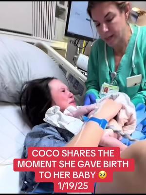 Coco shares the moment she gave birth (1/17/25) CONGRATULATIONS COCO. This is such a precious moment. For educational purposes only. Coco said it was a 20 minute labor #fyp #coco #cocobliss 