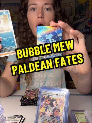 We take those 🫧  #pokemoncards #fypシ゚viral #pokemontiktok #fyp #bubblemew #mew #paldeanfates 