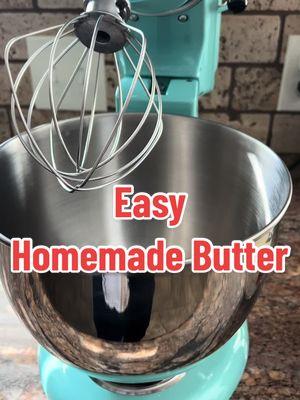 Easy Homemade Butter #DIY #homemade #butter #unsalted #salted #only #one #ingredient #homemadefood #foodjunkie #EasyRecipe 