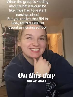 Also me… enrolls in a BSN the same month I’m due with my first baby🤪#onthisday #newmom #mom #moms #MomsofTikTok #pregnant #nurse #nurses #nursing #pedsnurse #bedsidenurse #pediatrics #pediatricnurse #rn #registerednurse #rntobsn 