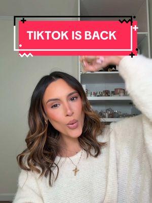 LFG!! TikTok is back babyyyyyy  #tiktokban #tiktokbanus #tiktok #weareback 