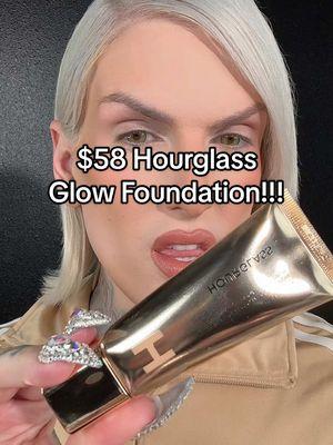 Is the NEW @Hourglass Cosmetics illusion luminous glow foundation Jeffree Star Approved?! 😩 #jeffreestar #makeupreview #hourglass #foundation #BeautyTok #makeup #luminous #sephora #fyp 