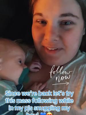 Let’s try it! I’ll return the favor! 😍💙 #fyp #followme #illfollowyou #letshelpeachother #wereback #tiktoksback #tiktokban #momlife #massfollowing🔥🔥 #lfg #babysnuggles #newborn 