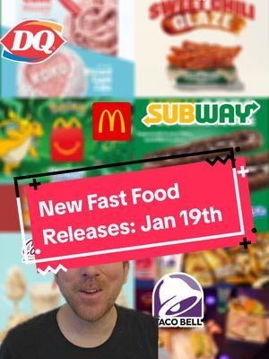 We're back with more great fast food releases that I think you'll want to hear about! New releases from Dairy Queen, Wing Stop, McDonald's, Subway, Carvel, and Taco Bell fill out this lineup and have something for everyone! Are you excited for any of these new releases? Red Velvet Blizzard, Subway OREO Footlong, Pokemon Happy Meals... Biscoff at Carvel? Lots of great releases! #fastfood #fastfoodlife #dairyqueen #mcdonalds #pokemon #subway #wingstop #tacobell #FoodTok #foodtiktok 