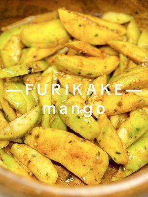 Hi again TikTok! Furikake Mango 🥭🌶️ Perfect snack for myself 😋🥰 let’s go box 1 and box 2 on TikTok niiiive!  #samongo #mango #furikake #hawaii